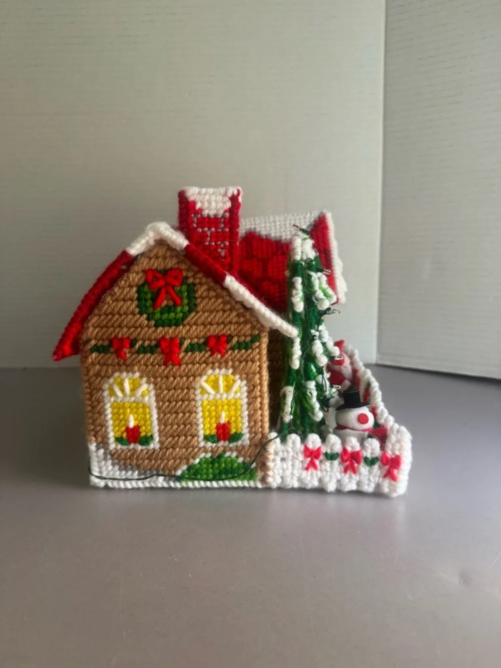 Festive Handcrafted Christmas House Decoration - Red, White & Green